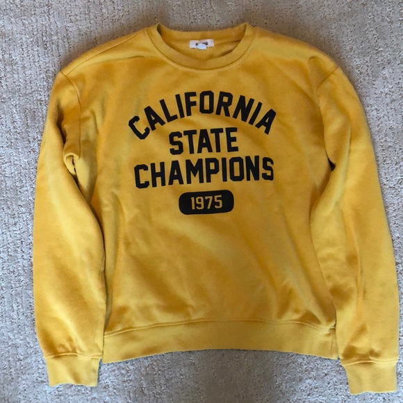 Garage Yellow women’s crew neck sweater - Picture 1 of 2